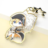 Custom Silver&Gold Edge Acrylic Keychains/Charms - Melody